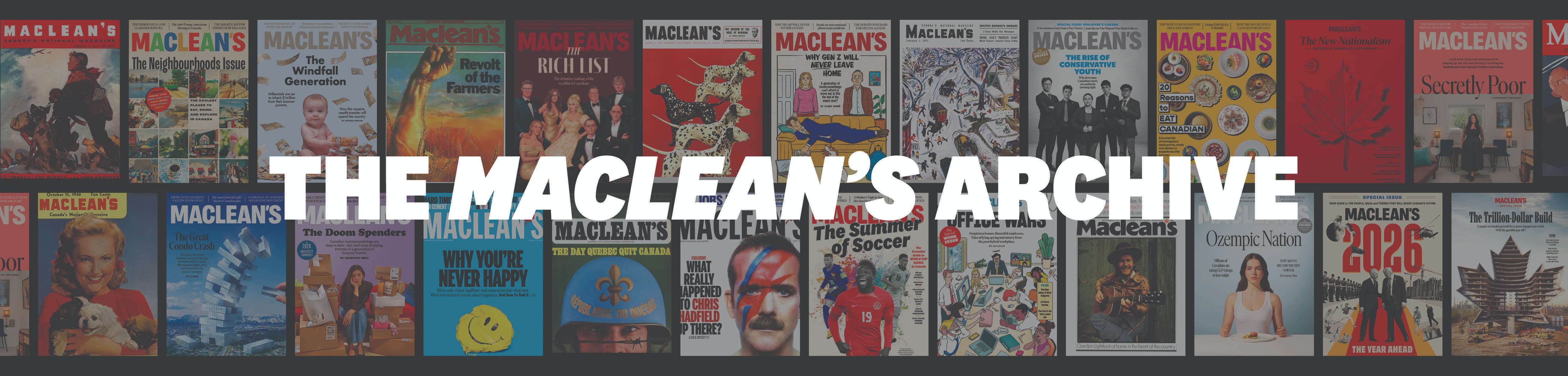 Login banner for Maclean's